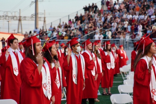 High School Seniors were honored at the CHS graduation on June 3, 2020, in New Braunfels. (Lauren Canterberry/Community Impact Newspaper)