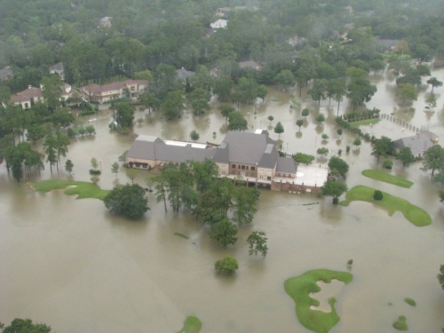 Raveneaux Country Club was one of thousands of properties that flooded during Hurricane Harvey in 2017. (Courtesy Harris County Flood Control District)