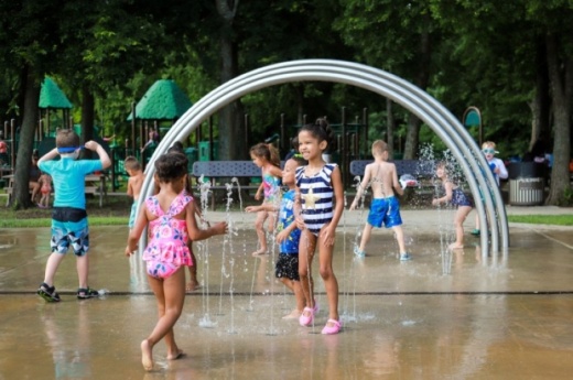 The Al Ruschhaupt splash pad in McKinney has reopened for the season. (Courtesy McKinney Parks & Recreation Department)