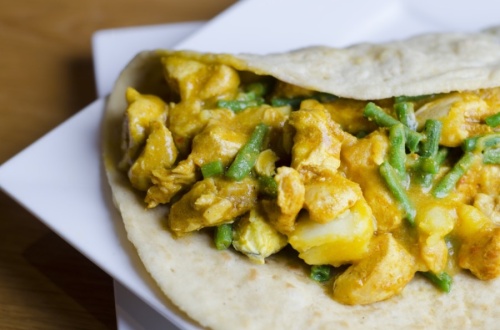 Chicken roti is one of the dishes on the menu at Bollywood Spice. (Courtesy Adobe Stock)