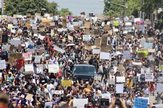 Thousands took to the streets for the Justice for Them All March on June 7. (Christopher Neely/Community Impact Newspaper)