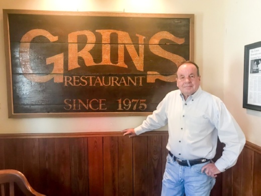 Grins Restaurant co-owner Paul Sutphen said he understands the concerns about coronavirus with his employees. (Community Impact Newspaper)