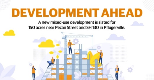 The site is adjacent to a 3.8 million-square-foot distribution center currently under construction, known as Project Charm. (Miranda Baker/Community Impact Newspaper)