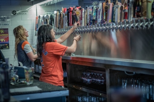 Tapped DraftHouse & Kitchen, with locations in Conroe and Spring, is one of several bars and eateries in The Woodlands area gradually working toward a full reopening. (Courtesy Tapped DraftHouse & Kitchen)