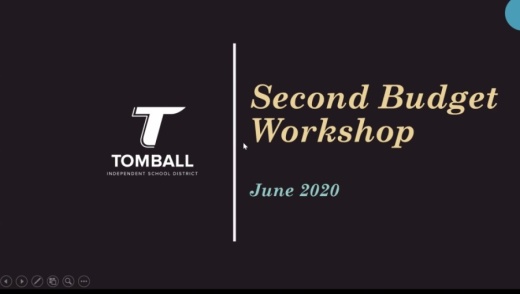 The Tomball ISD board of trustees held a second budget workshop previewing the FY 2020-21 budget via Zoom on June 8. (Screenshot via Zoom)