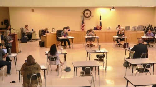 San Marcos CISD board members went over potential scenarios to resume classroom instruction in the 2020-21 school year at a June 15 meeting. (Evelin Garcia/ Community Impact Newspaper)