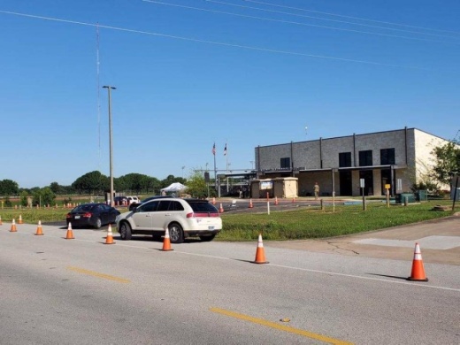 Waller County first hosted a mobile testing site April 26. A mobile testing site will be hosted in Brookshire on June 18.  (Courtesy Brian Cantrell/Waller County Office of Emergency Management)