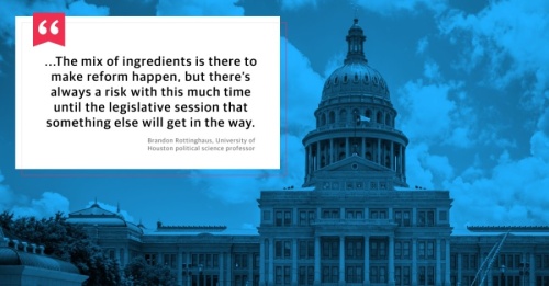 Political science professor Brandon Rottinghaus spoke about the potential focus on law enforcement and criminal justice reforms in the 87th Texas Legislature. (Photo courtesy Adobe Stock)
