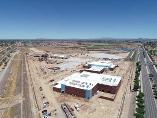 Debt service for fiscal year 2020-21 on the Public Safety Training Facility under construction in Gilbert is one item that would be covered under the town's secondary property tax levy. (Courtesy Town of Gilbert)