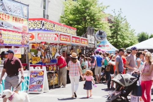 Main Street Festival happens each summer along historic Main Street in downtown Franklin, Tennessee. (Courtesy Visit Franklin)