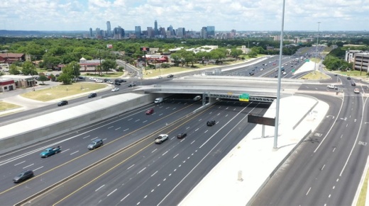 A project to improve I-35 in South Austin near the intersection with Oltorf Street is complete as of June 25, according to the Texas Department of Transportation. (Courtesy TxDOT)