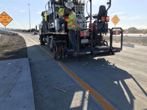 The closure is intended to clear the road for Texas Department of Transportation crews to install overhead toll equipment. (Courtesy TxDOT)