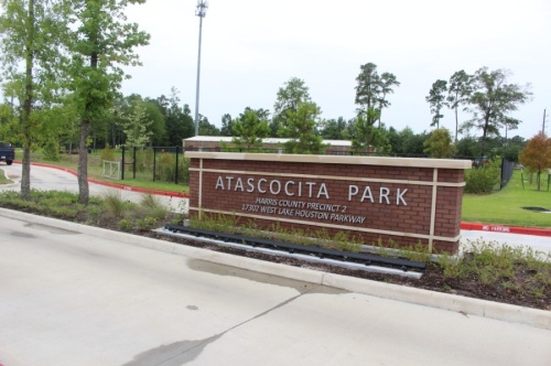 The new 21-acre Atascocita Park, located at 17302 W. Lake Houston Parkway, Atascocita, opened to the community June 24. (Kelly Schafler/Community Impact Newspaper)