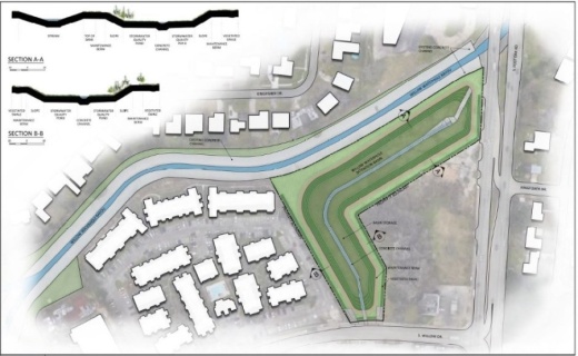 Construction on a project that will add a stormwater detention basin at Willow Waterhole Bayou is set to begin. (Courtesy Harris County Flood Control District)