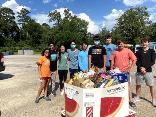 Students in The Woodlands have donated over 10,000 pounds of food to the Montgomery County Food Bank. (Courtesy The Food Drive Initiative)