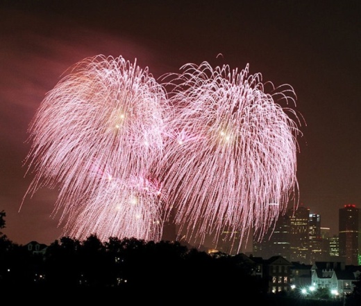 Houston fireworks display 