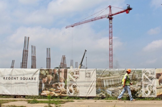 Regent Square, a mixed-use project near Allen Parkway, is one of dozens of projects in the pipeline inside the Loop. (Matt Dulin/Community Impact Newspaper)