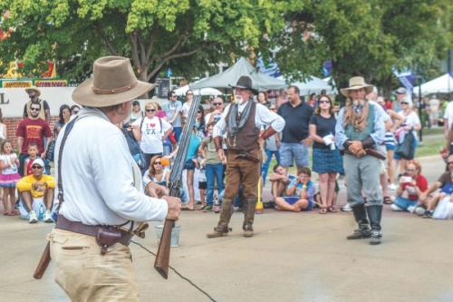 Lewisville's annual Western Days event, which includes gunfight reenactments, has been canceled this year due to budget and safety concerns related to the coronavirus. (File photo courtesy Michael Nguyen)