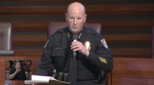 Frisco Police Chief David Shilson spoke at a Frisco town hall on June 15 on race relations and policing. (Courtesy city of Frisco)