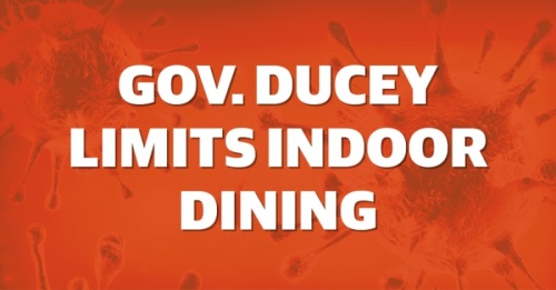 Gov. Doug Ducey announced July 9 a new executive order limiting the capacity of indoor dining to less than 50% in an effort to slow the spread of COVID-19 throughout Arizona. (Community Impact staff)