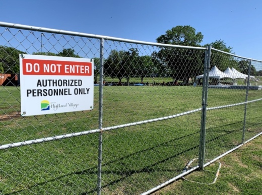 Highland Village announced the continued delay of a community build for Kids Kastle until sometime in 2021. (Brian Pardue/Community Impact Newspaper)