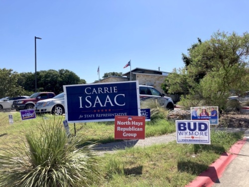 In Hays County, Carrie Isaac and Kent “Bud” Wymore square off in a runoff election for the District 45 Republican nomination. (Travis Baker/Community Impact Newspaper)