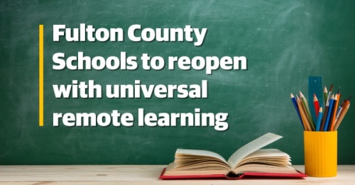 After presenting extensive reopening plans for either in-person or individual remote learning, Fulton County Schools Superintendent Mike Looney pivoted the district's reopening strategy to universal remote learning. (Designed by Isabella Short)