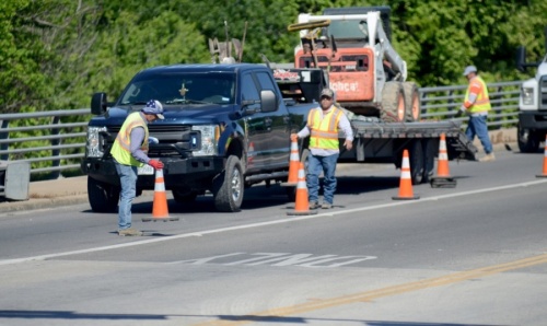 Drivers should prepare for a detour along SH 130 near Pecan Street this weekend. (John Cox/Community Impact Newspaper)