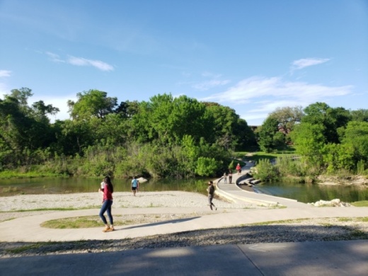 New signage will be placed at Blue Hole Park notifying people that alcohol is prohibited. (Ali Linan/Community Impact Newspaper)