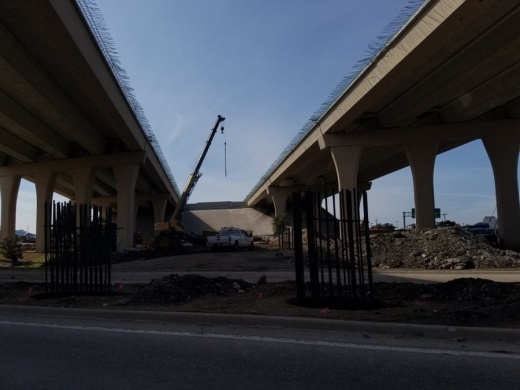 A fourth lane is being added to the stretch of the Sam Rayburn Tollway through McKinney. (Elizabeth Uclés/Community Impact Newspaper)