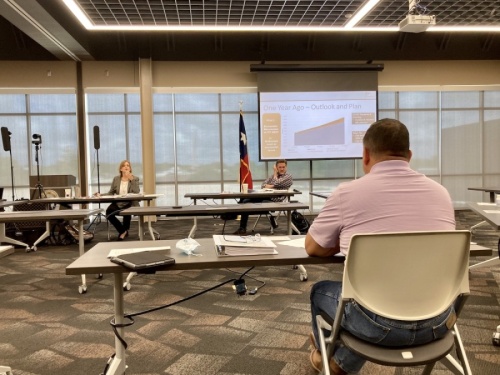 Round Rock City Council met July 21 to discuss a proposed fiscal year 2020-21 budget. (Taylor Jackson Buchanan/Community Impact Newspaper)