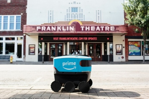 Amazon announced plans to launch a field test of Amazon Scout, its new electric autonomous delivery robots, in Franklin on July 21. (Courtesy Amazon)