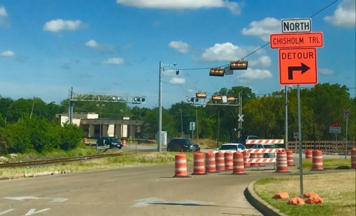 Drivers should expect a detour due to scheduled construction. (Kelsey Thompson/Community Impact Newspaper)