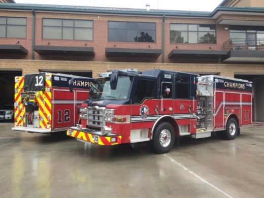 The district has two stations including Station No. 11, located at 12730 Champion Forest Drive, Houston, and Station No. 12, located at 12734 Cutten Road, Houston. (Courtesy Champions Emergency Services District)