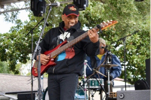 A zydeco musician performs at the 2019 Katy Rice Festival. At the 2020 festival, music will be livestreamed for viewers. (Jen Para/Community Impact Newspaper)