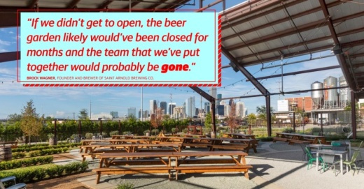 Saint Arnold Brewing Co. beer garden