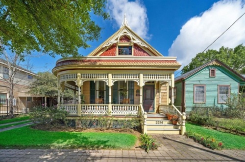 2214 Kane St., Houston: Originally built in 1883, this is among the oldest homes in Houston, according to HAR, and is a protected historic landmark. The home features a wraparound front porch, a stained glass door and a completely updated interior, including a restored original staircase. 4 bed, 2.5 bath / 2,247 sq. ft. Sold for $717,001-$827,000 on July 16. (Courtesy Houston Association of Realtors)