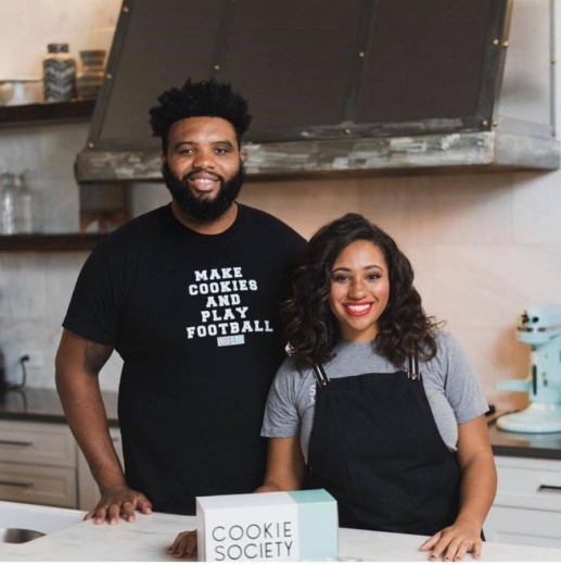 Jeff and Marissa Allen are co-owners of Cookie Society in Frisco. (Courtesy Cookie Society)