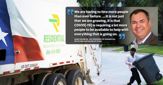 The Magnolia-based company started in 2006 as a recycling company and later added trash collection. (Courtesy Residential Recycling & Refuse of Texas)