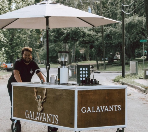 Owners Bradley Bailey and Makenzie Rankin opened Galavant's Coffee on Aug. 3. (Courtesy Galavant's Coffee)