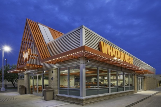 In the last year, Whataburger launched a new, modern restaurant design and began offering curbside and delivery services for the first time amid the coronavirus pandemic, according to the release. (Courtesy Elizabeth James for Whataburger)