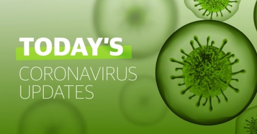 A green virus graphic