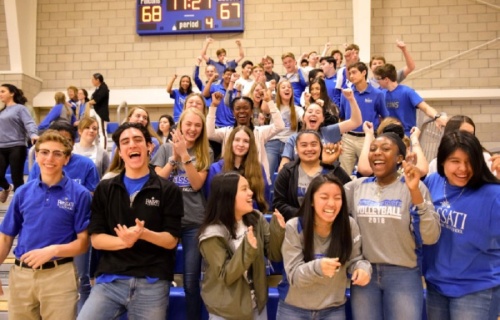 Frassati Catholic High School students appear in a promotional photo taken in the 2019 school year. (Courtesy Frassati Catholic High School)