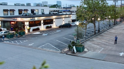 Restaurants in Houston can now opt to take up to 50% of its designated parking spaces to create outdoor dining space as long as COVID-19 restrictions remain in effect. (Matt Dulin/Community Impact Newspaper)