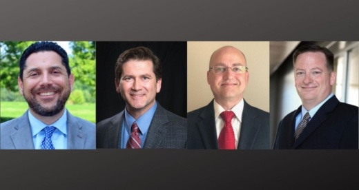 From left: Warren Hutmacher, Wayne Reed, Donald Toms and Brian Bosshardt have been named as finalists for Hutto's next city manager. (Courtesy city of Hutto)