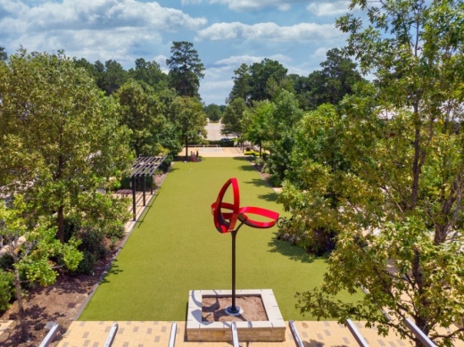 Howard Hughes Corp. announced the installation of a new sculpture in Creekside Village Park Green on Aug. 6. (Courtesy Howard Hughes Corp.)