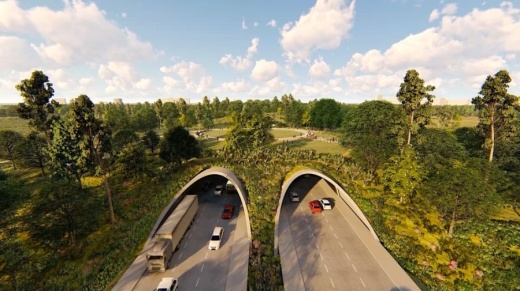 Memorial Park land bridge
