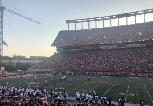 The University of Texas will host football games at Darrell K. Royal Veterans Memorial Stadium this fall after an announcement from the Big 12 Conference on Aug. 12 that the fall sports season will continue. (Jack Flagler/Community Impact Newspaper)