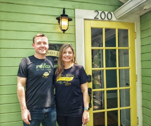 Kevin and Rachel Cummins own Sweet Lemon Kitchen in Georgetown. (Ali Linan/Community Impact Newspaper)