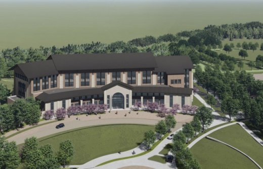 Construction on the first building was approved to proceed at a November meeting. (Rendering courtesy University of North Texas)